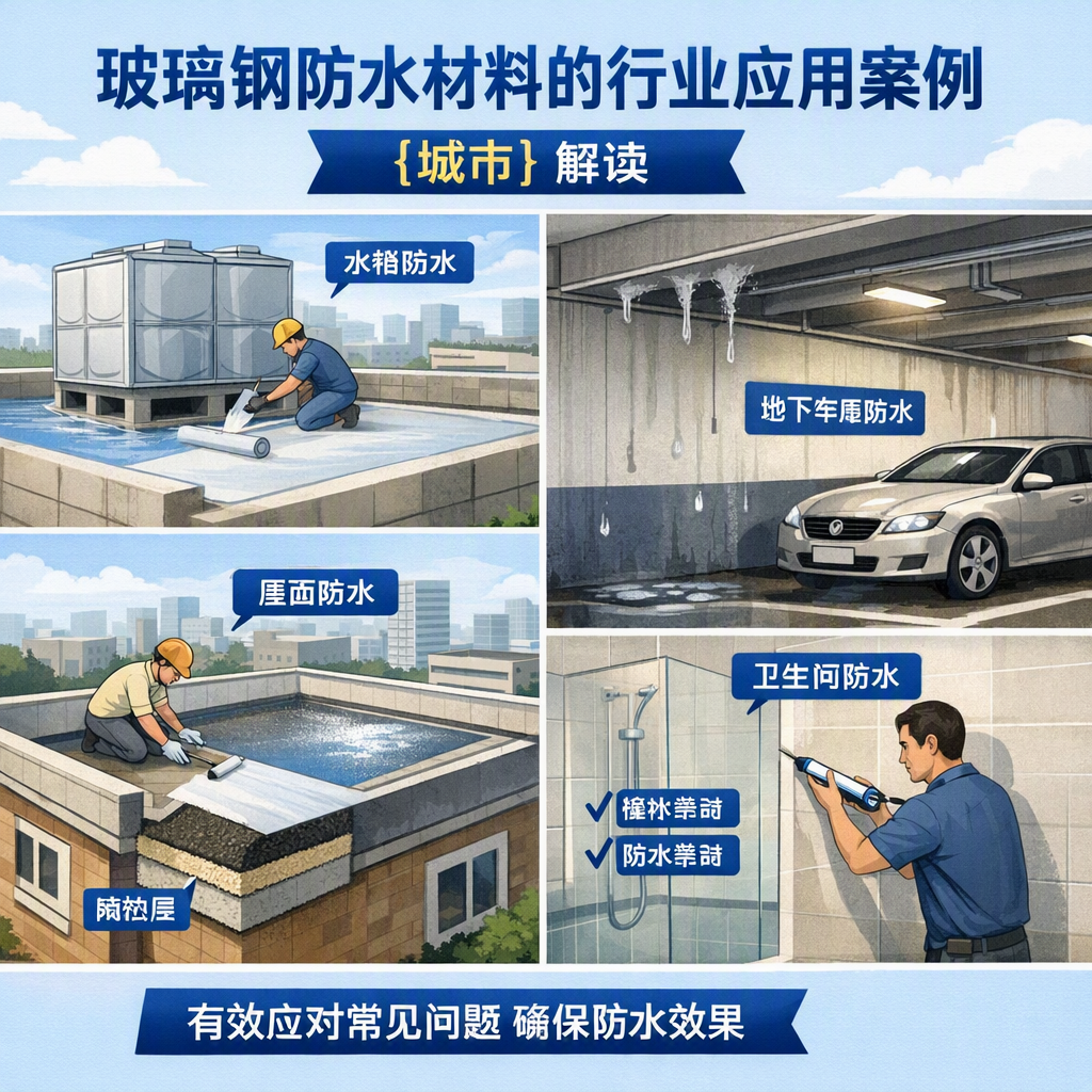 玻璃钢防水材料的行业应用案例，新乡解读